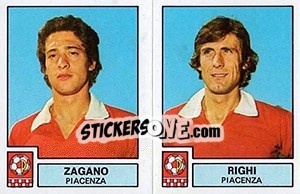 Cromo Zagano / Righi - Calciatori 1975-1976 - Panini