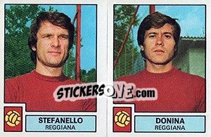 Sticker Stefanello / Donina - Calciatori 1975-1976 - Panini