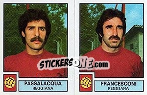 Sticker Passalacoua / Francesconi - Calciatori 1975-1976 n. 519 - Panini