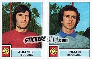 Sticker Albanese / Romani - Calciatori 1975-1976 - Panini