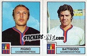 Sticker Pigino / Battisodo - Calciatori 1975-1976 n. 523 - Panini