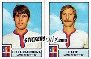 Sticker Bianchina / Catto - Calciatori 1975-1976 n. 524 - Panini