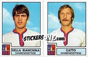 Sticker Bianchina / Catto - Calciatori 1975-1976 - Panini