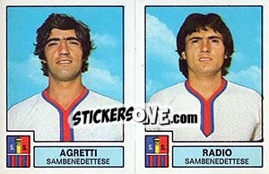Sticker Melotti / Radio - Calciatori 1975-1976 n. 525 - Panini