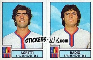 Sticker Melotti / Radio - Calciatori 1975-1976 - Panini