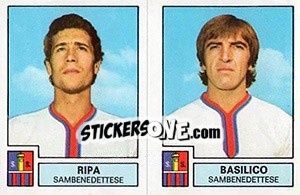 Sticker Ripa / Basilico - Calciatori 1975-1976 - Panini