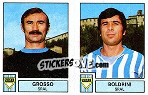 Sticker Grosso / Boldrini - Calciatori 1975-1976 n. 539 - Panini
