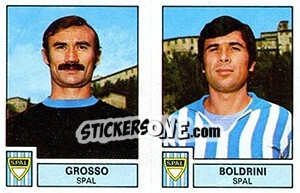 Sticker Grosso / Boldrini - Calciatori 1975-1976 - Panini