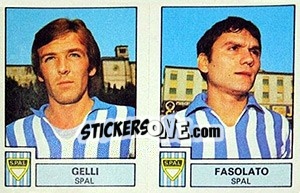 Cromo Gelli / Fasolato - Calciatori 1975-1976 - Panini