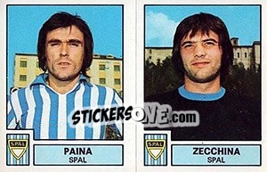 Sticker Paina / Zecchina - Calciatori 1975-1976 n. 544 - Panini