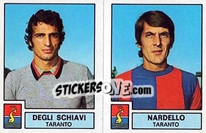Sticker Schiavi / Nardello - Calciatori 1975-1976 - Panini