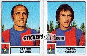 Sticker Spanio / Capra - Calciatori 1975-1976 - Panini