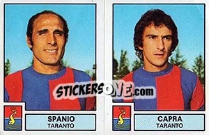 Sticker Spanio / Capra - Calciatori 1975-1976 n. 549 - Panini