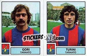 Sticker Gori / Turini - Calciatori 1975-1976 n. 551 - Panini