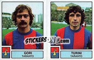 Figurina Gori / Turini - Calciatori 1975-1976 - Panini