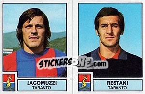 Sticker Jacomuzzi / Restani - Calciatori 1975-1976 - Panini