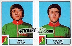 Sticker Rosa / Ferrari - Calciatori 1975-1976 - Panini