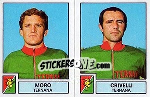Sticker Moro / Crivelli - Calciatori 1975-1976 n. 566 - Panini