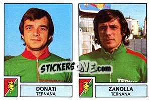Sticker Donati / Zanolla - Calciatori 1975-1976 n. 567 - Panini