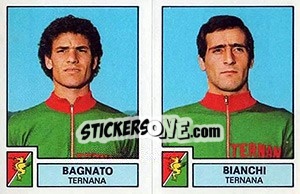Sticker Bagnato / Bianchi - Calciatori 1975-1976 - Panini