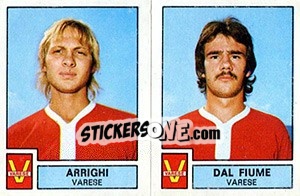 Sticker Arrighi / Dal Fiume - Calciatori 1975-1976 - Panini