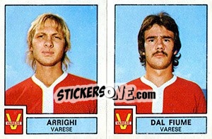 Sticker Arrighi / Dal Fiume - Calciatori 1975-1976 n. 573 - Panini