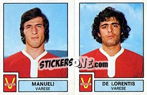 Sticker Manueli / De Lorentis - Calciatori 1975-1976 n. 575 - Panini