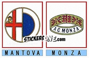 Sticker Mantova / Monza - Calciatori 1975-1976 - Panini