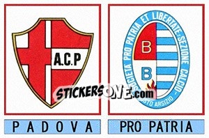 Figurina Padova / Pro Patria - Calciatori 1975-1976 - Panini