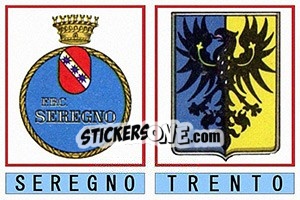 Sticker Seregno / Trento - Calciatori 1975-1976 - Panini