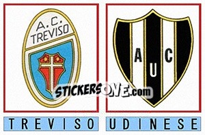 Sticker Treviso / Udinese - Calciatori 1975-1976 - Panini