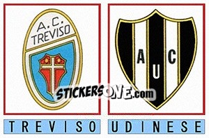 Sticker Treviso / Udinese - Calciatori 1975-1976 n. 593 - Panini