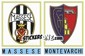 Sticker Massese / Montevarchi Aquila - Calciatori 1975-1976 - Panini