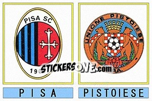 Sticker Pisa / Pistoiese - Calciatori 1975-1976 - Panini