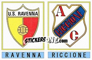 Cromo Ravenna / Riccione - Calciatori 1975-1976 - Panini