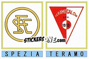 Cromo Spezia / Teramo - Calciatori 1975-1976 - Panini