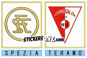 Sticker Spezia / Teramo - Calciatori 1975-1976 n. 604 - Panini