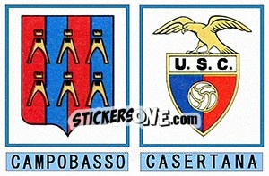 Sticker Campobasso / Casertana - Calciatori 1975-1976 n. 607 - Panini