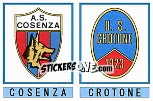 Sticker Cosenza / Crotone - Calciatori 1975-1976 - Panini