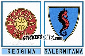 Cromo Reggina / Salernitana - Calciatori 1975-1976 - Panini
