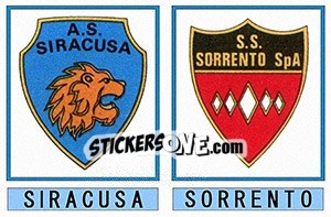 Cromo Siracusa / Sorrento - Calciatori 1975-1976 - Panini
