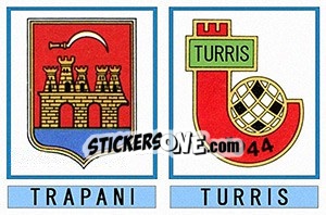 Sticker Trapani / Turris - Calciatori 1975-1976 n. 614 - Panini