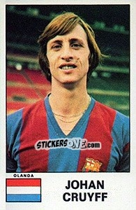Sticker Johan Cruyff - Calciatori 1975-1976 n. 617 - Panini