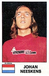 Figurina Johan Neeskens - Calciatori 1975-1976 - Panini