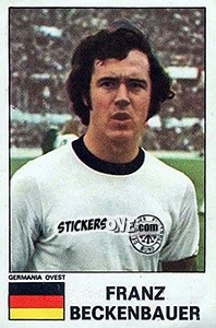 Figurina Franz Beckenbauer - Calciatori 1975-1976 - Panini