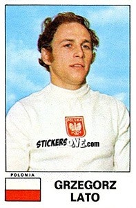 Sticker Grzegorz Lato - Calciatori 1975-1976 - Panini