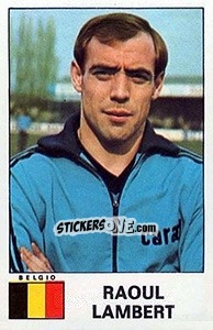 Figurina Raoul Lambert - Calciatori 1975-1976 - Panini