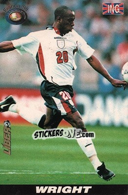 Sticker Ian Wright - Los Super Cards del Mundial Francia 1998 - LIBERO VM
