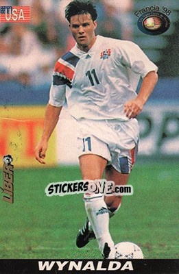 Figurina Eric Wynalda - Los Super Cards del Mundial Francia 1998 - LIBERO VM
