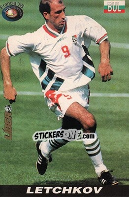 Sticker Yordan Letchkov - Los Super Cards del Mundial Francia 1998 - LIBERO VM
